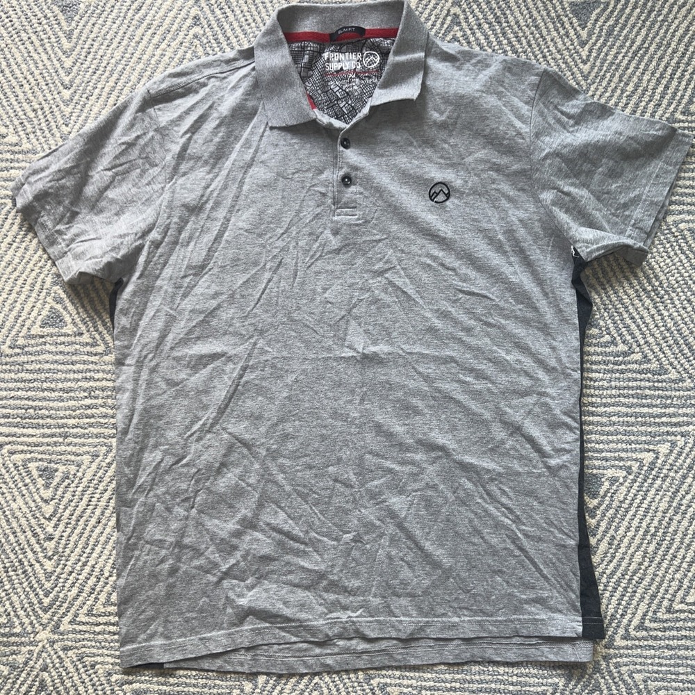Frontier Supply Co Polo Shirt - Gray - Slim Fit XL